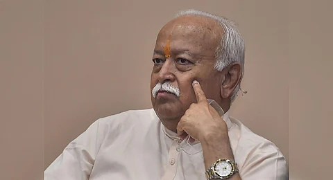 FILE - An image of RSS Chief Mohan Bhagwat, used for representational purposes only. (Photo | PTI)