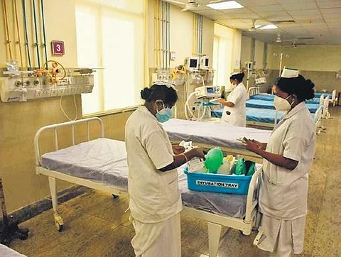 Representative picture of an ICU unit at a government hospital in India. (File Photo | ENS)