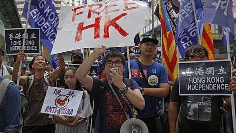 The party's decline began after Beijing imposed a national security law in Hong Kong in 2020 in the wake of massive and sometimes violent pro-democracy protests the year before.