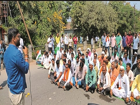 Swabhimani Shetkari Sanghatna Protest