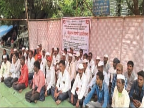 Kisan sabha Protest