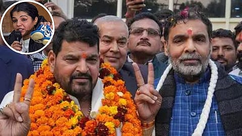 Union Sports Ministry : क्रीडा मंत्रालयाचा कुस्तीचा डाव; भाजप खासदार ब्रिजभूषण सिंह यांच्यासह नवे अध्यक्ष संजय सिंग चितपट