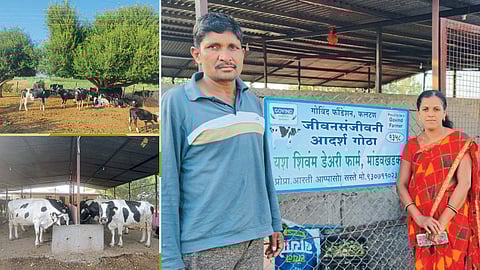 Aarti and Appasaheb Saste