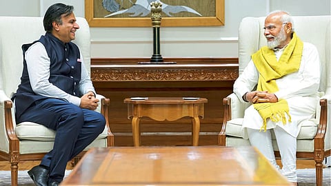 Abhijit Pawar and PM Modi