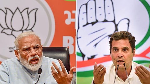 Narendra Modi and Rahul Gandhi