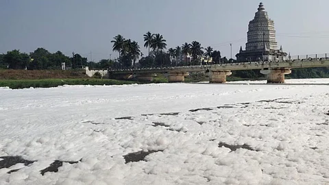 Pollution in Indrayani River