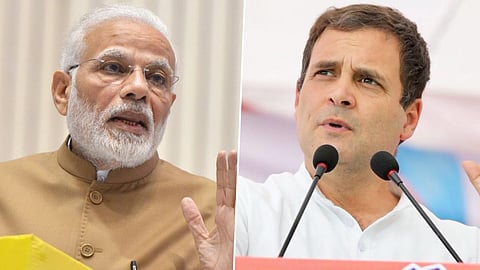 Narendra Modi and Rahul Gandhi