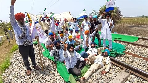 Farmers protest