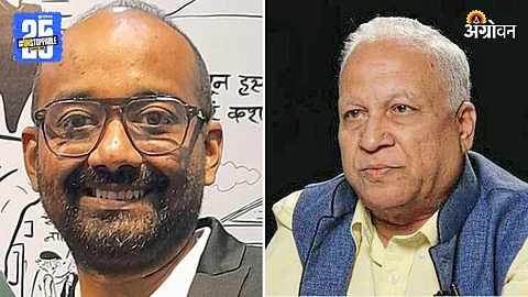 Cartoonist Alok and Journalist Kumar Ketkar