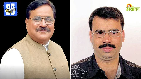 Vice Chancellor Dr. Indramani Mishra and Journalist Manoj Kapde