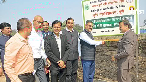 Vasundhara's demonstration field visit based on natural farming was recently inspected
