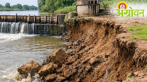 Kolhapur Panchganga Riverbank Collapse