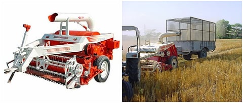 पेंढा कापणी, गोळा करणारे ‘स्ट्रॉ कंबाइन’ यंत्र