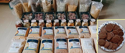 Various products made from coarse grains