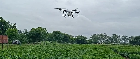 Agricultural Drone Spraying
