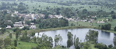 A picturesque area of Gamewadi surrounded by trees