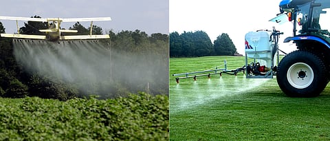 spraying