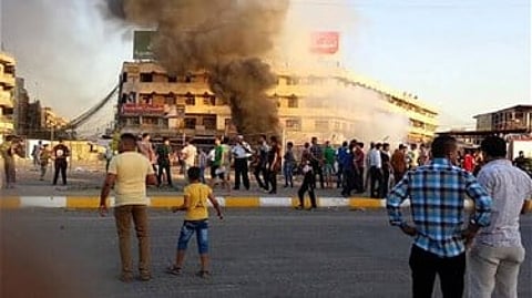 تفجير مقر حزب رئيس البرلمان العراقي