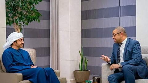 وزير خارجية الإمارات يجري محادثات مع وزير الدولة البريطاني لشؤون الشرق الأوسط