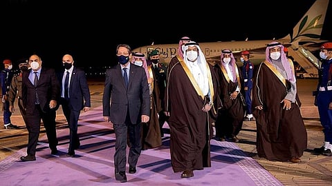 وصول رئيس قبرص إلى الرياض