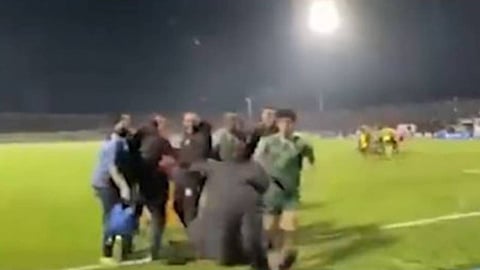 جانب من مباراة الشرطة وأربيل