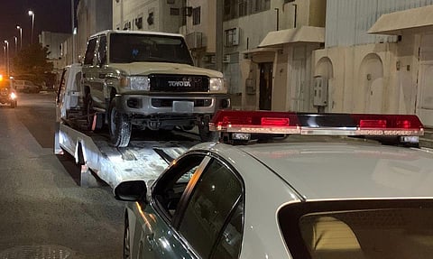 <ضبط قائد مركبة مخالف