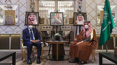 الأمير فيصل بن فرحان ووزير خارجية الصومال