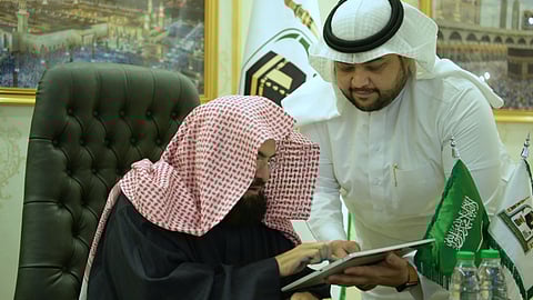 الرئيس العام لشؤون المسجد الحرام والمسجد النبوي الشيخ الدكتور عبدالرحمن بن عبدالعزيز السديس