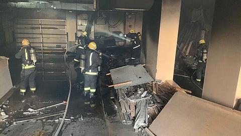 حريق فندق بالمدينة المنورة