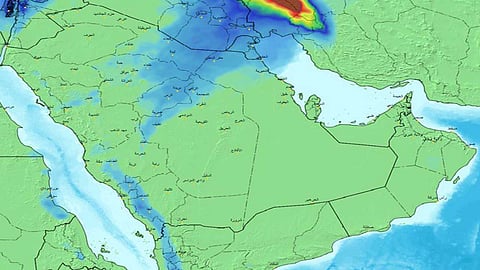 خريطة المناطق المتأثرة
