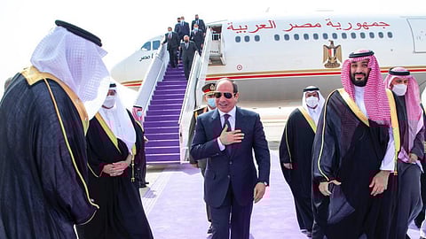 الرئيس المصري يصل الرياض