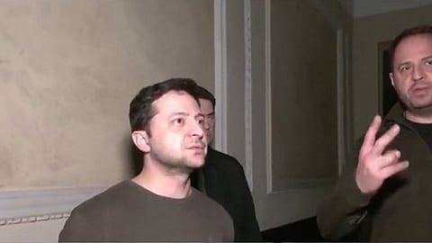 الرئيس الأوكراني، فولوديمير زيلينسكي