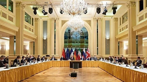 جلسة سابقة من المفاوضات النووية المنعقدة في فيينا