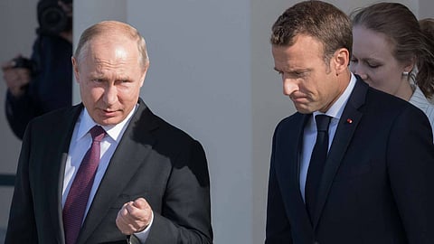 الرئيس الروسي وماكرون