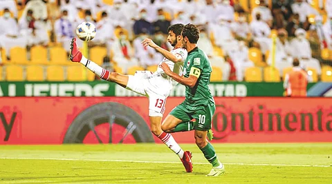 مباراة العراق والإمارات شهدت جدلا كبيرا