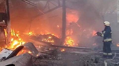 جانب من القصف الروسي على أوكرانيا