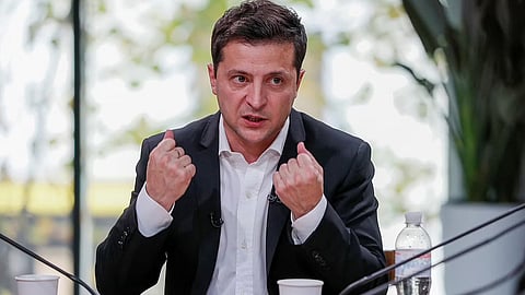 الرئيس الأوكراني فولوديمير زيلينسكي