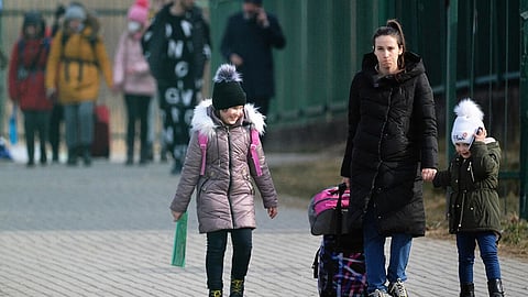 لاجئون على حدود أوكرانيا