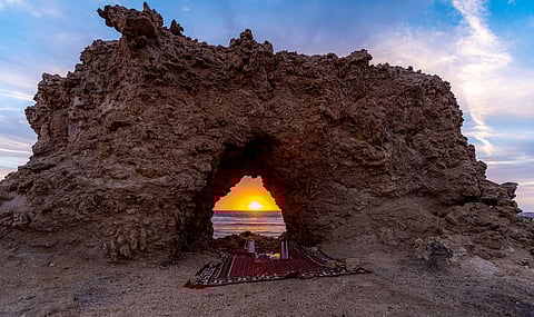 تكوين صخري بوادي المكيسر