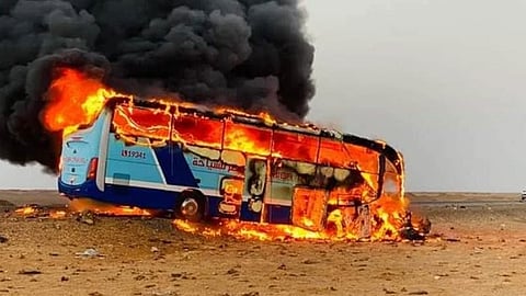 حادث تصادم في مدينة أسوان المصرية