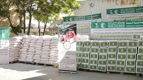 توزيع سلال غذائية في كابول