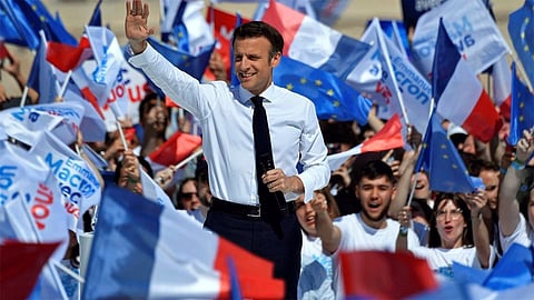 الرئيس الفرنسي إيمانويل ماكرون
