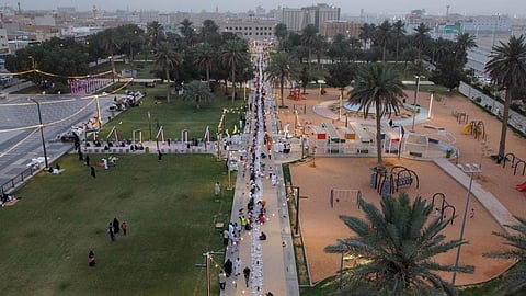 أطول مائدة إفطار في الخرج