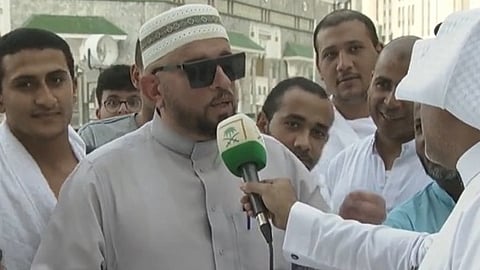 معتمر عراقي من الحرم المكي