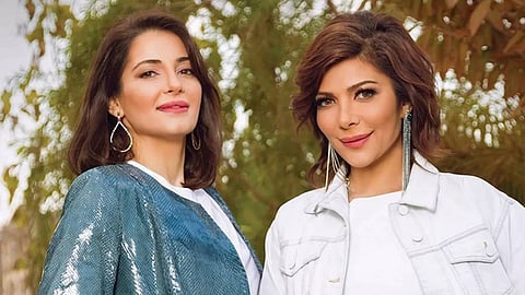 الفنانة أصالة مع نجلتها شام الذهبي