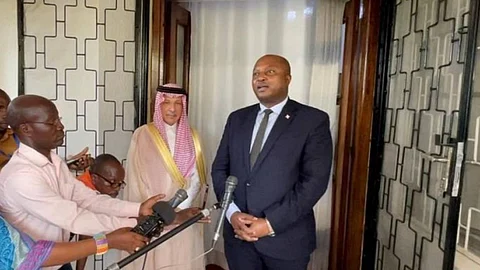 قطان يلتقي وزير خارجية جمهورية بوروندي