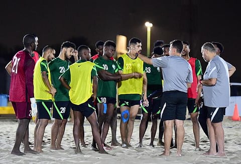 أخضر الشاطئية يواصل استعداده للمشاركة في بطولة اتحاد غرب آسيا