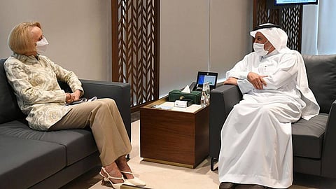 الدكتور عبدالله الربيعة يلتقي مارتينا سترونج