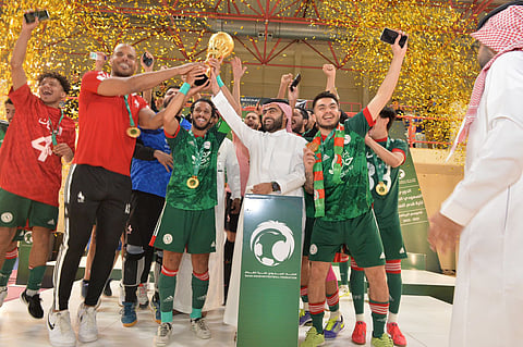 الاتفاق يتوج بطلاً لكأس الدوري الممتاز لكرة قدم الصالات