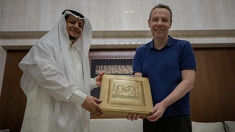 قنصل المملكة المتحدة في معرض عمارة المسجد النبوي